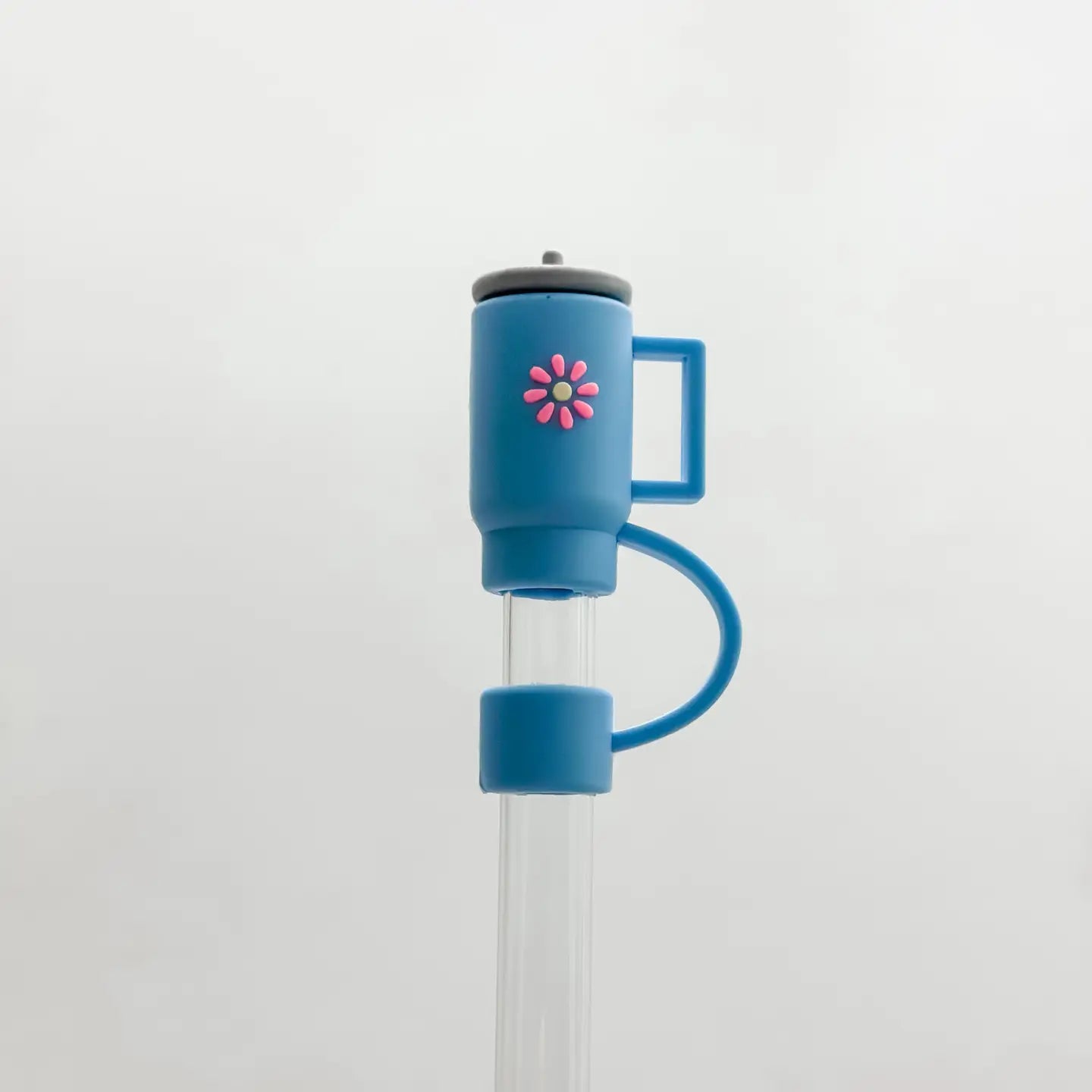 Blue Cup Straw Cover