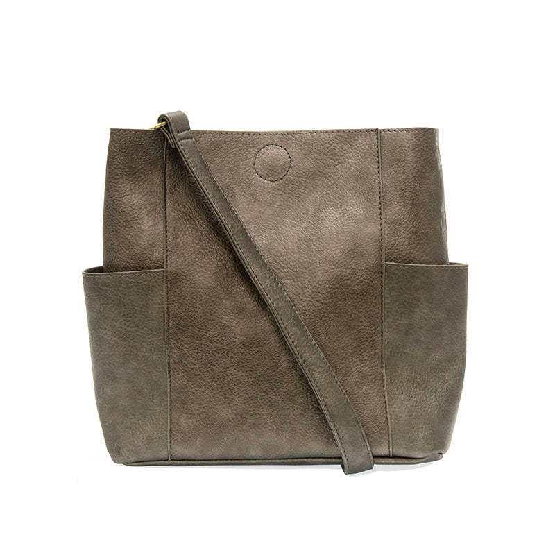Brown Side Pocket Leather Bag