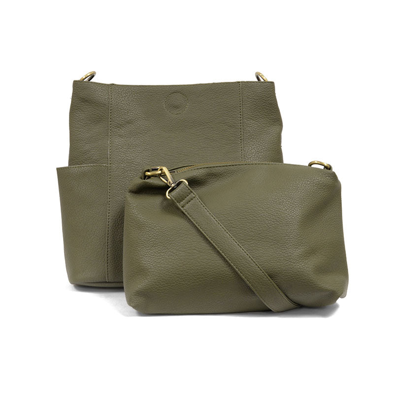 Green Side Pocket Leather Bag