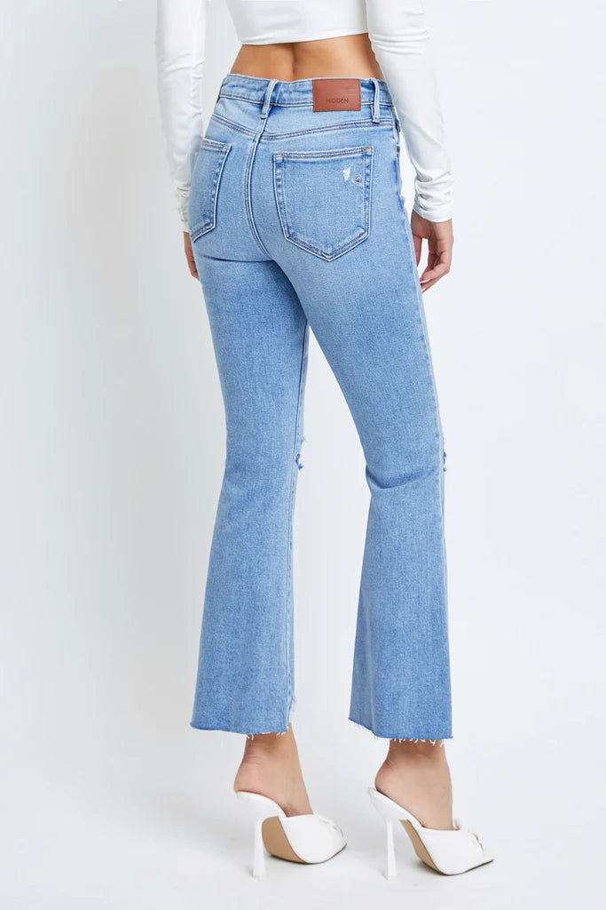 Light wash Kick Flare Denim