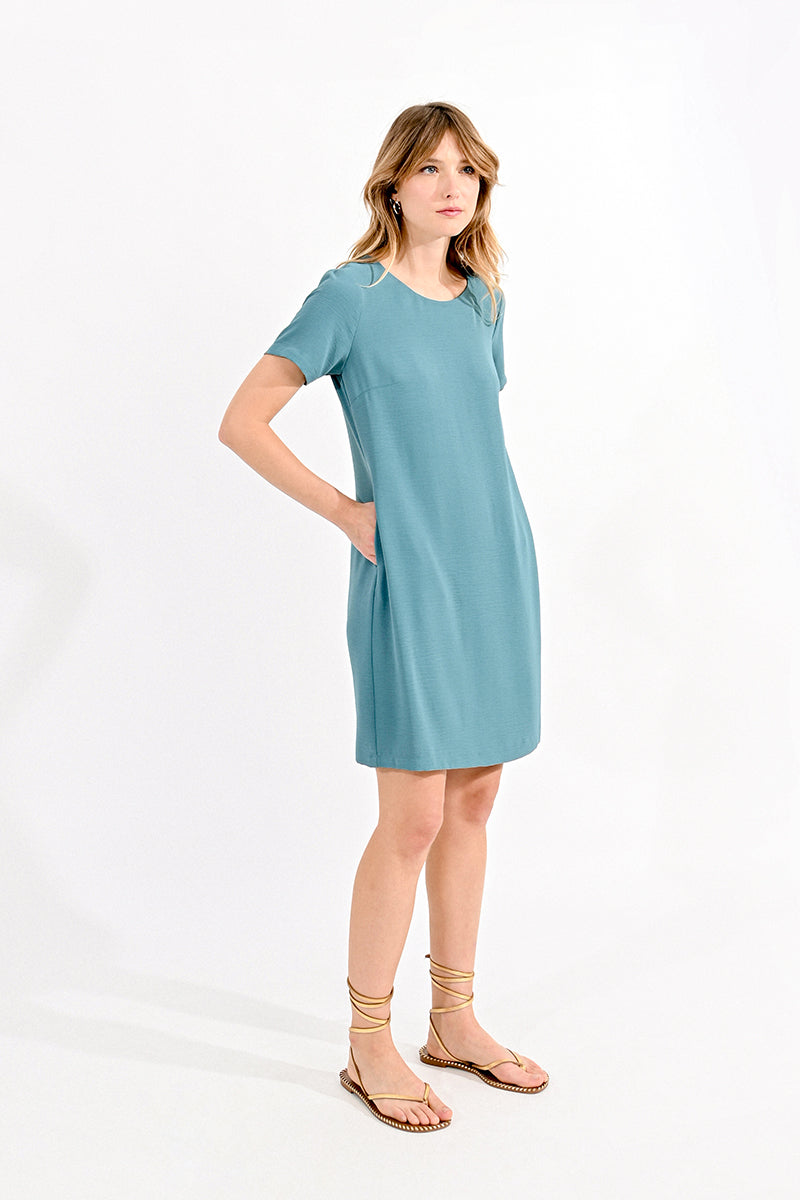 Short Sleeve Shift Dress