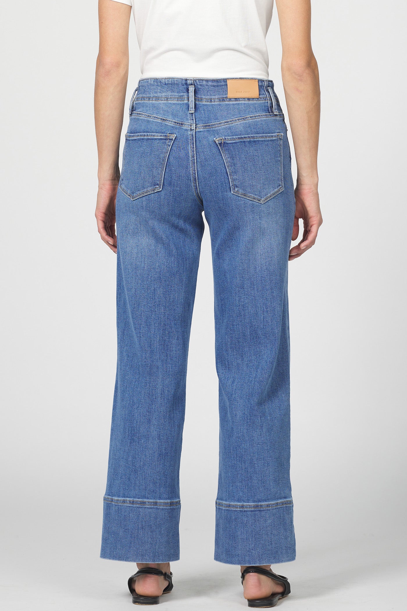 holly jeans with cuffed hem