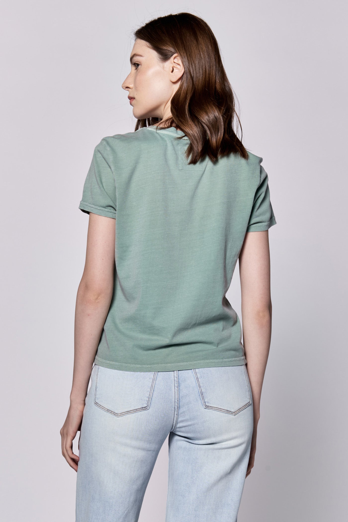 light green tee back