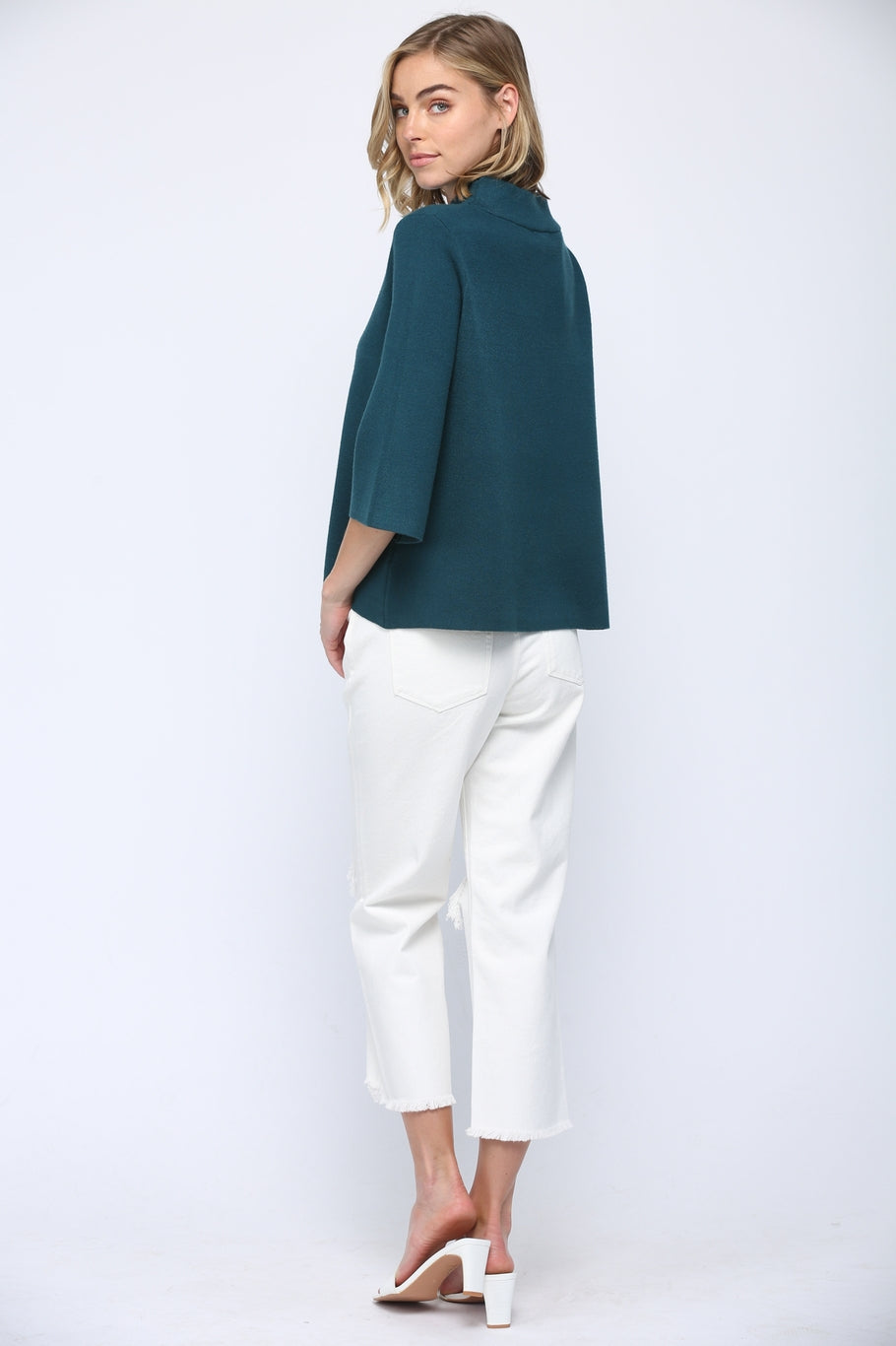 teal mock neck fate 6