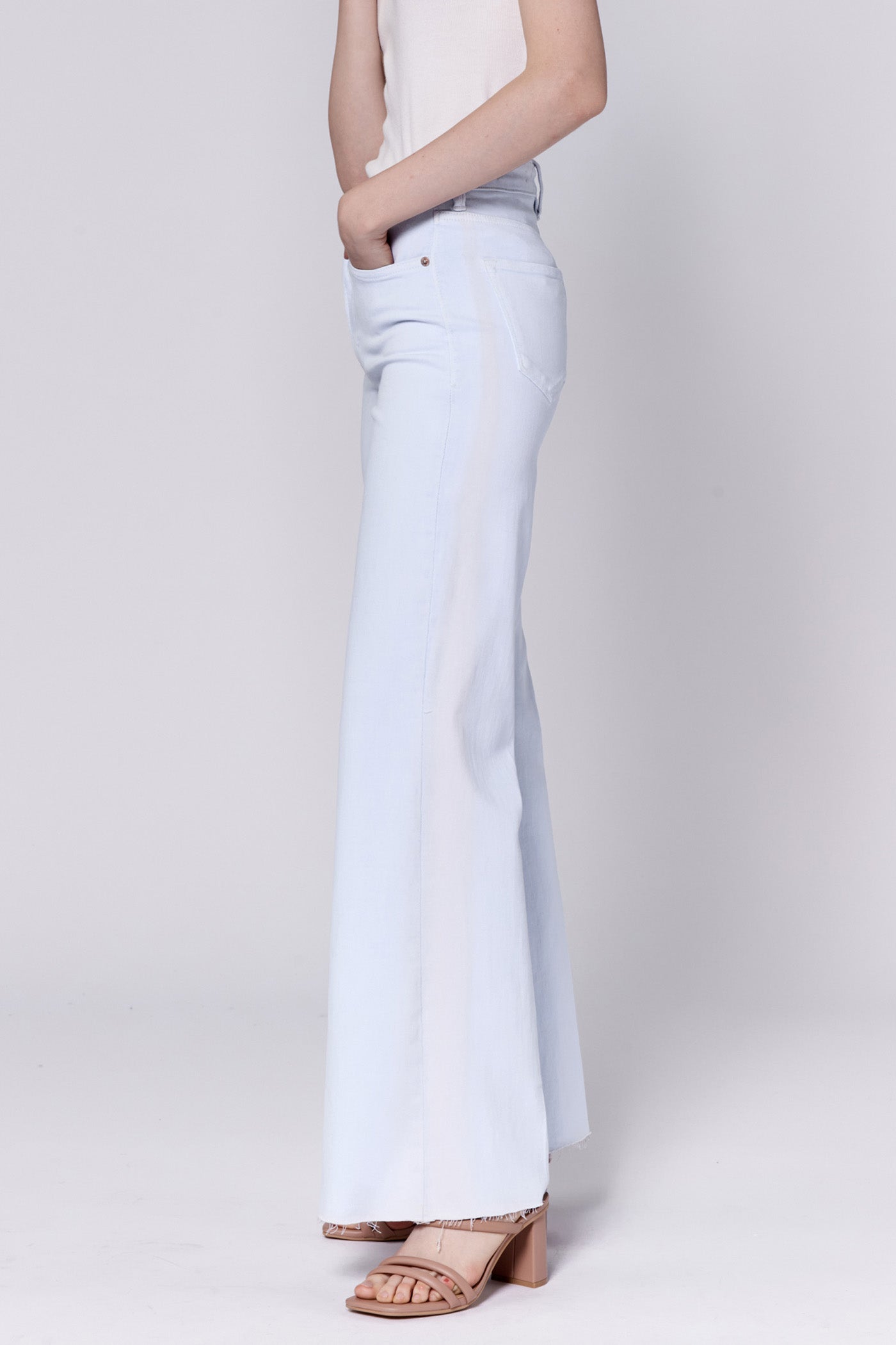 Dear John Fiona Wide Leg Denim in Baby Blue