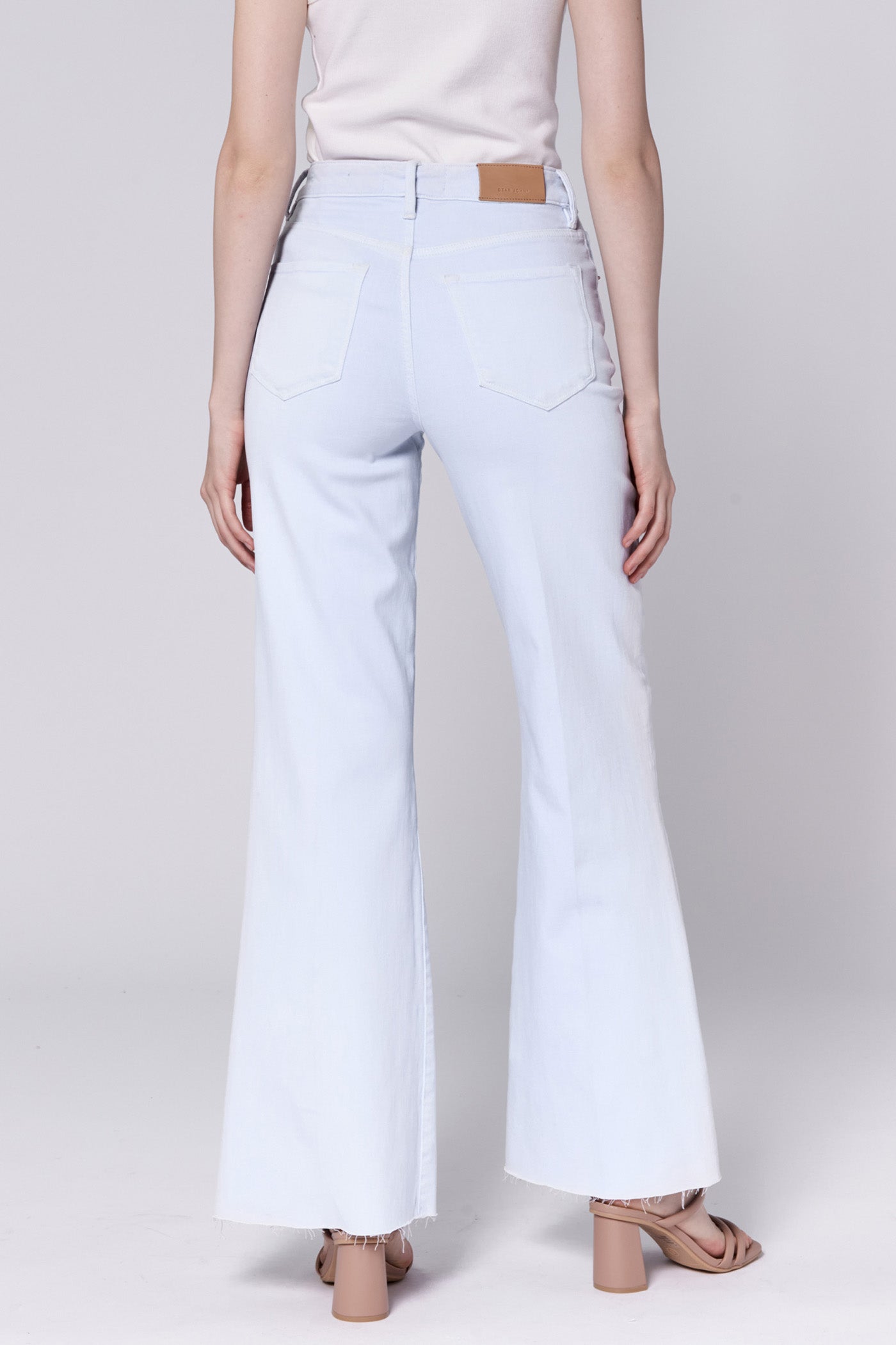 Dear John Fiona Wide Leg Denim in Baby Blue
