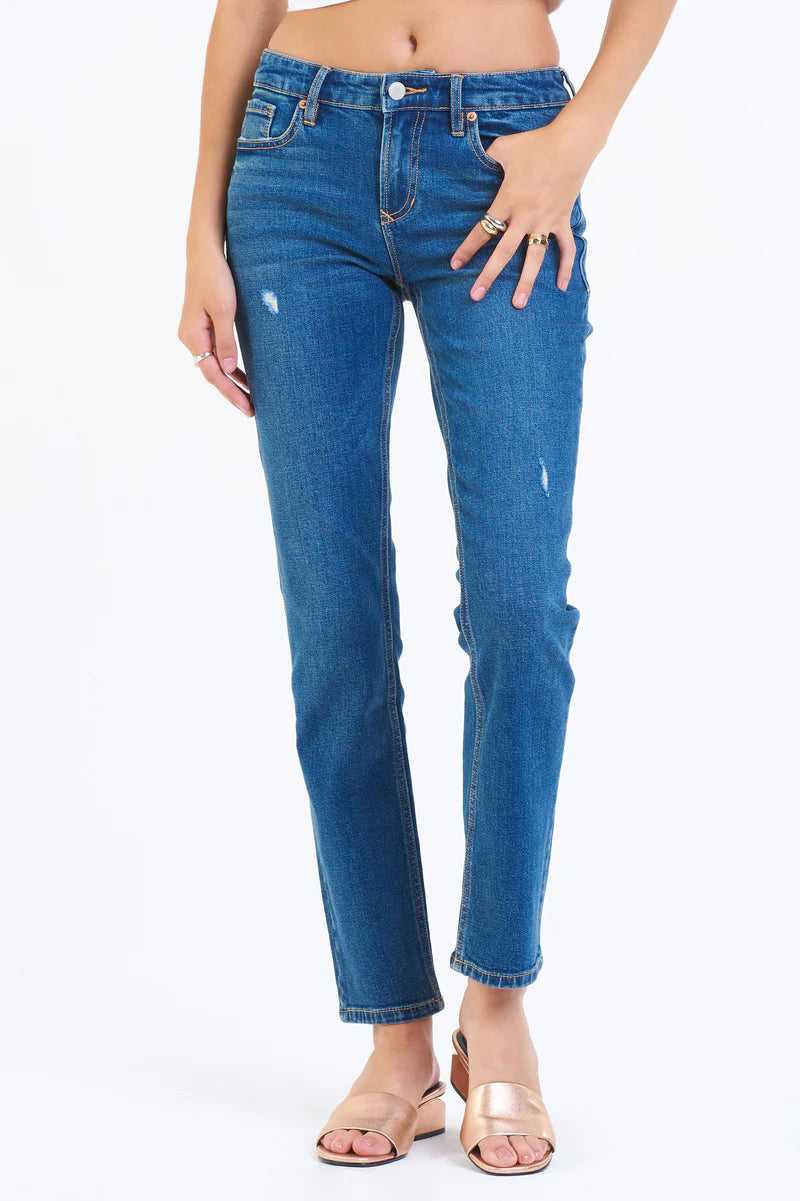 What Shoes to Wear With Dear John Blaire High Rise Slim Straight Jeans