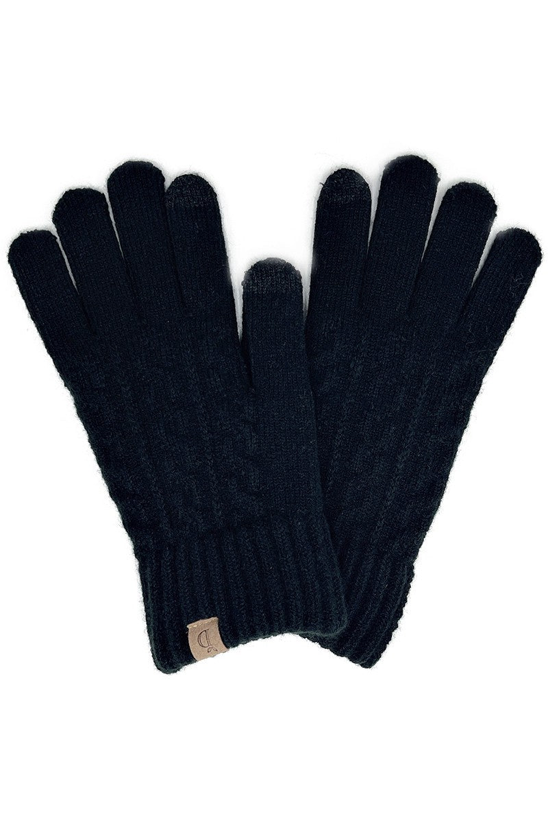 Cable Knit iTouch Gloves