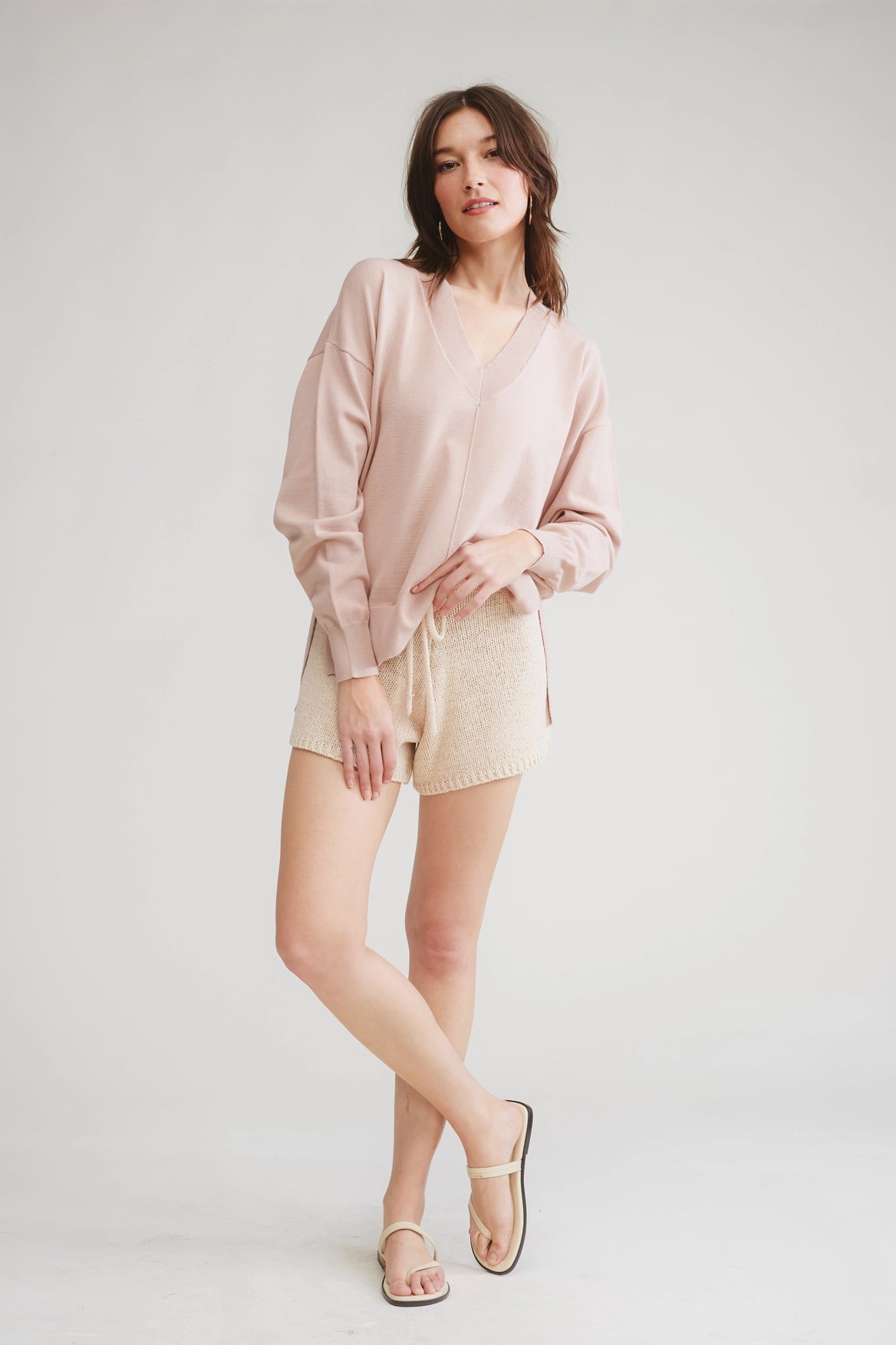 Soft Pink Mid Weight Sweater