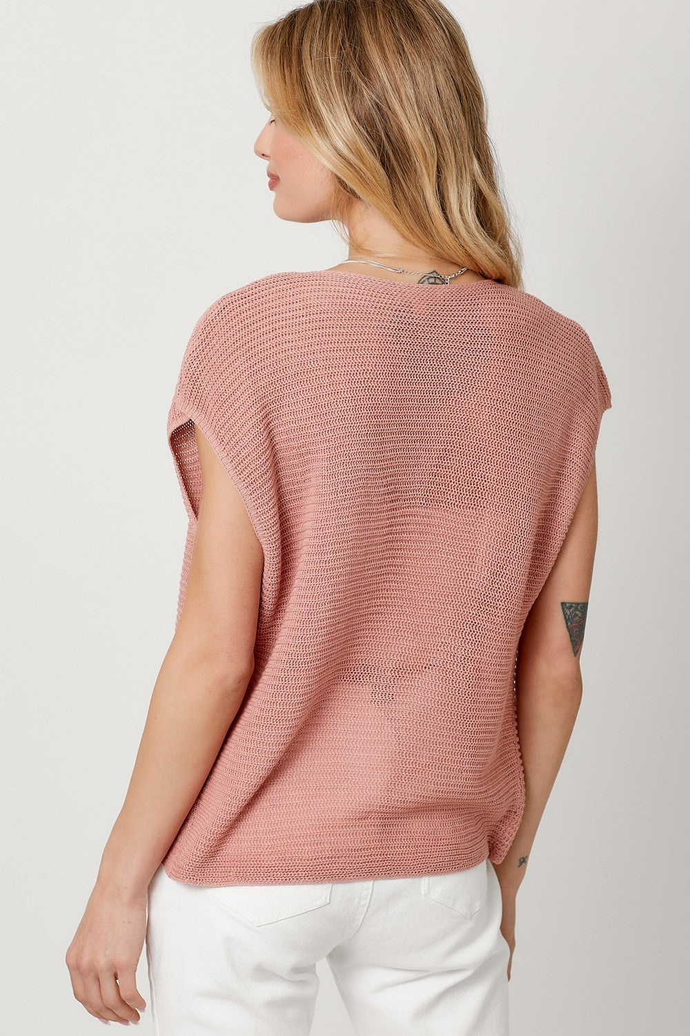 Front Wrap Knit Sweater
