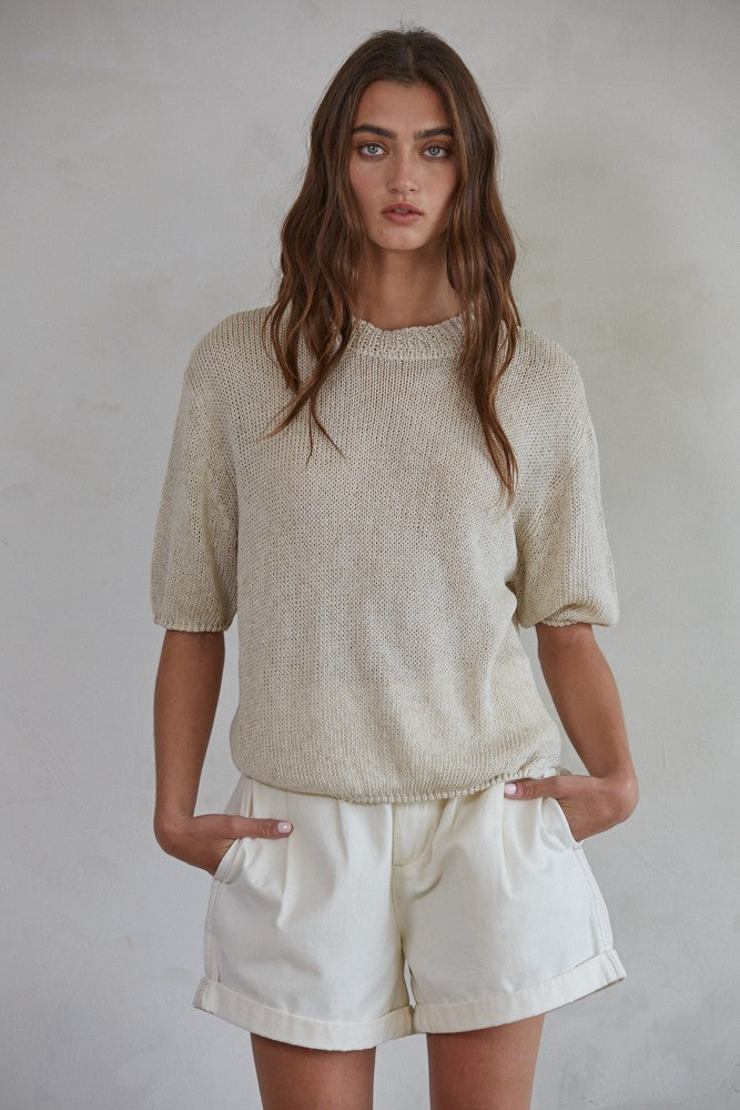 Lightweight Short Sleeve Summer Sweater