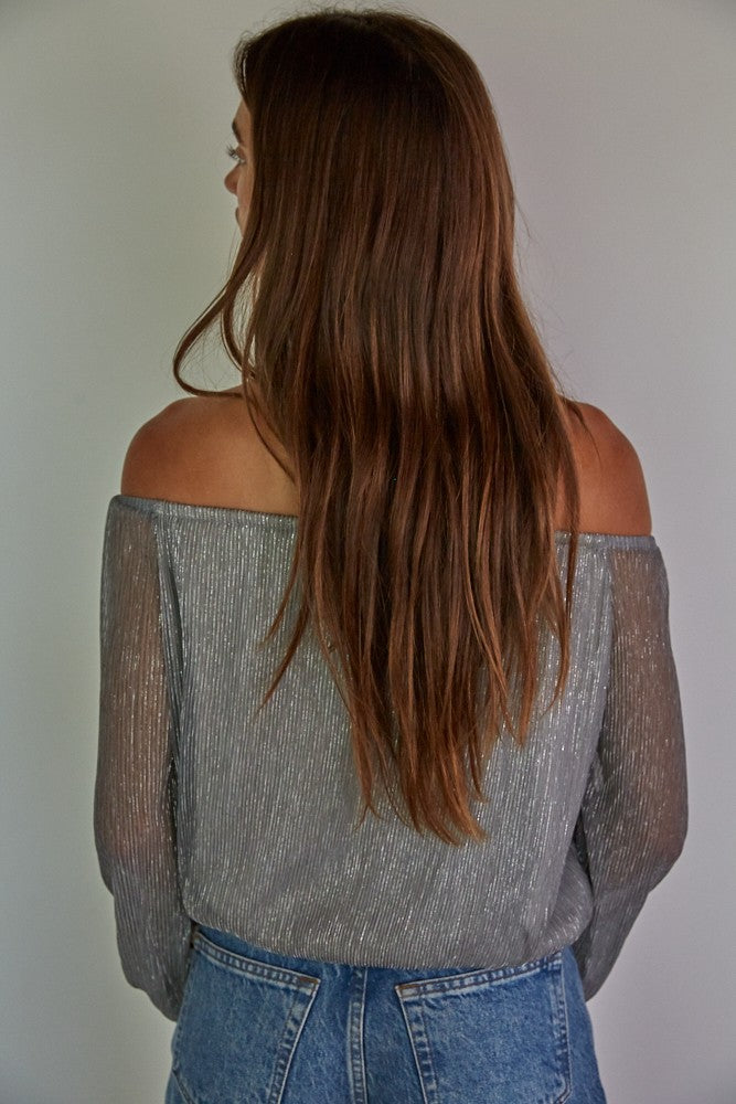 Silver Shimmer Top