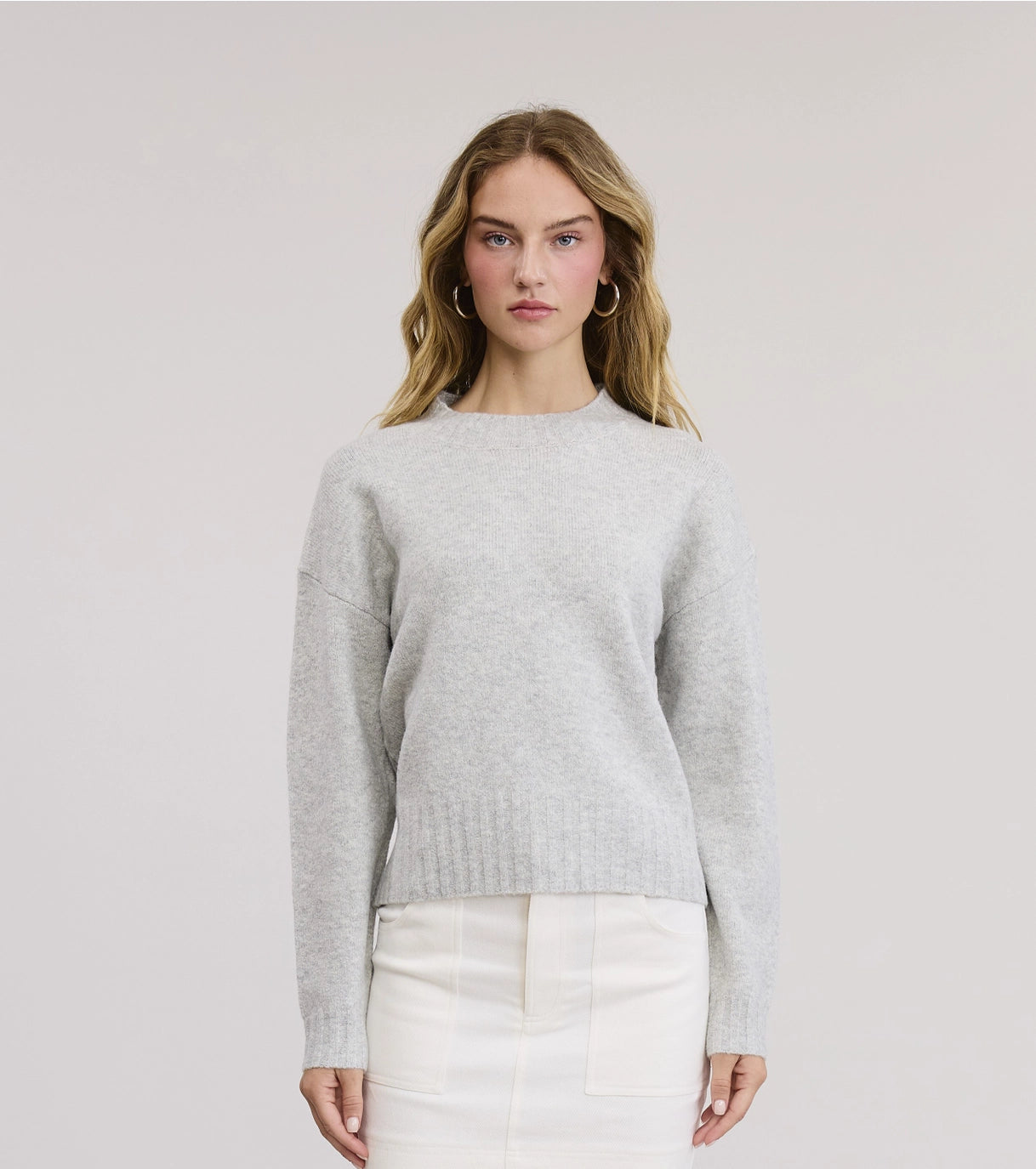 Ribbed Hem Sweater