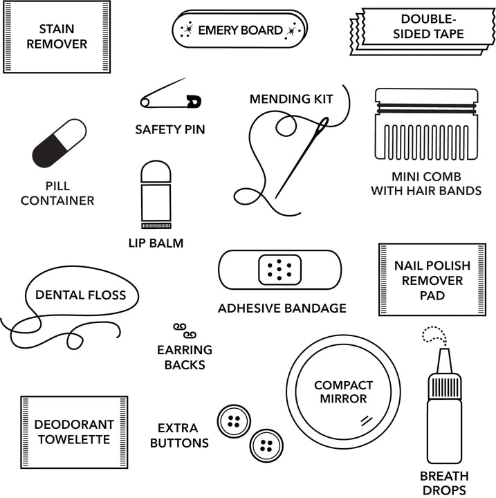 Metallic Minimergency Kit