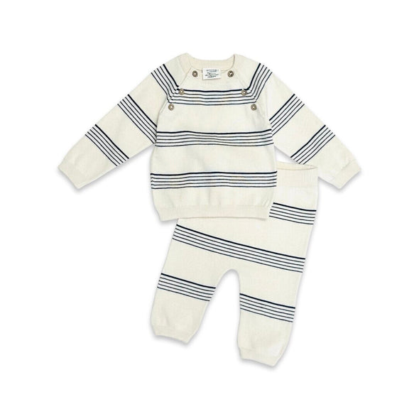 Stripe Pullover and Pants Set