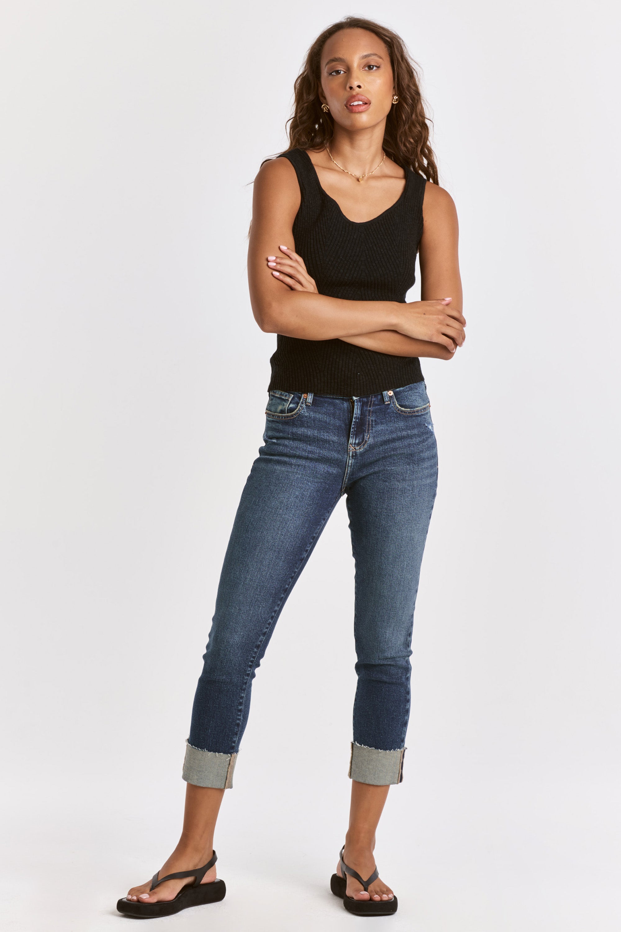 Black Vneck Tank Top Dear John Denim