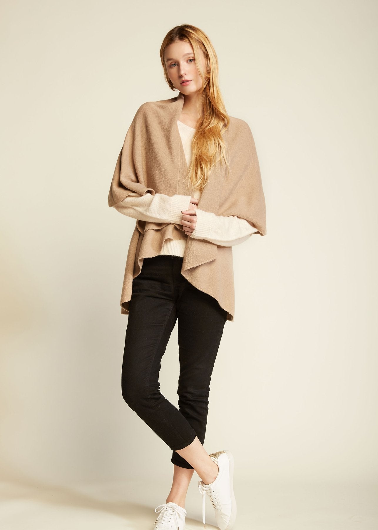 Camel Shawl Vest