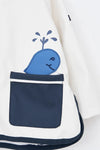 Childrens Raincoat With Whale Detail