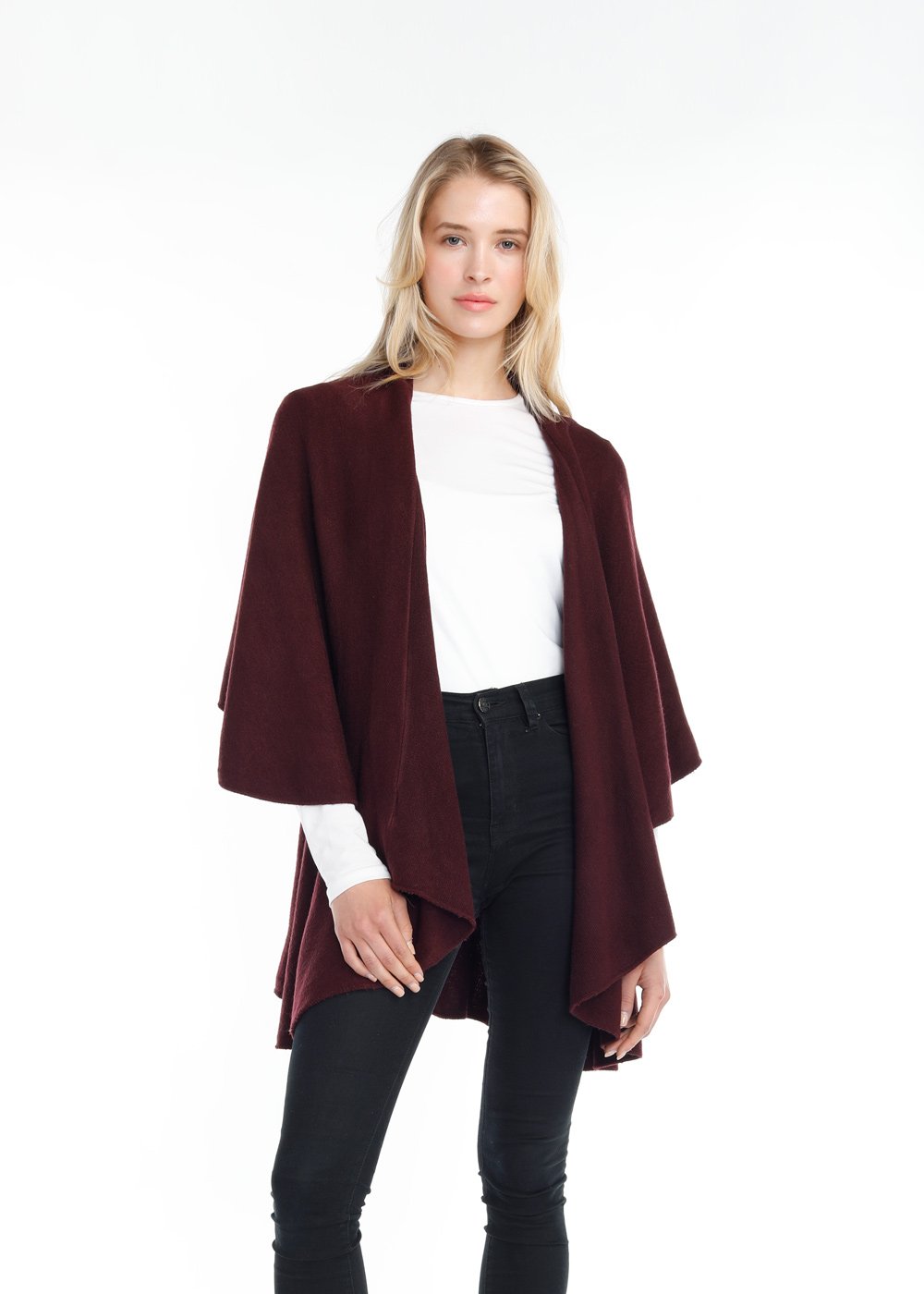 Comfy Maroon Shawl Vest