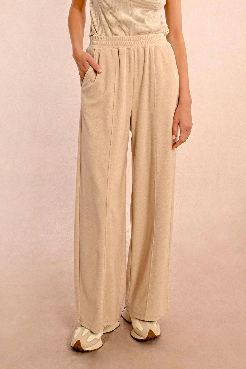 Cozy Heart Embroidered Pant 