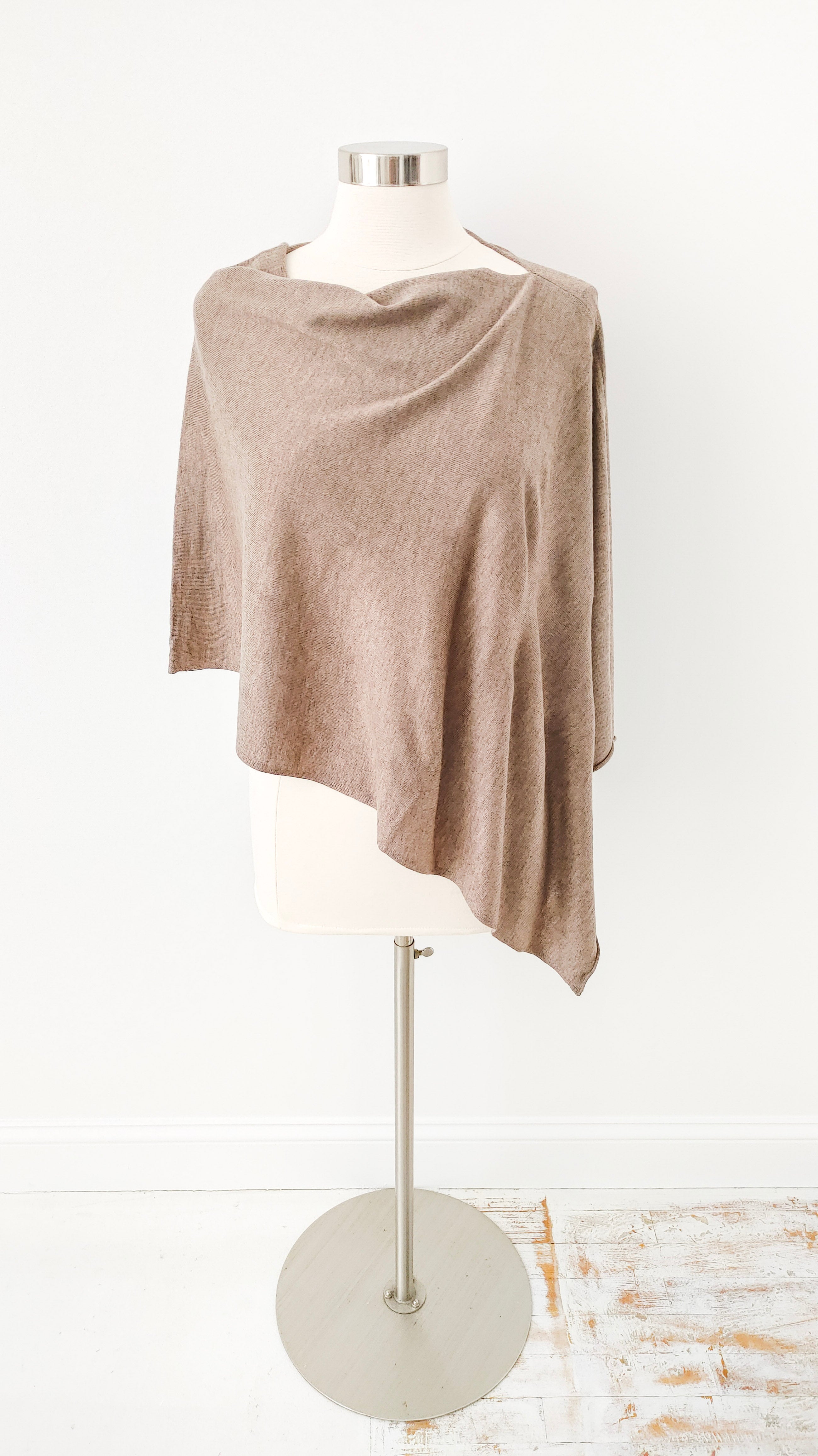 Dark Taupe Fashion Poncho