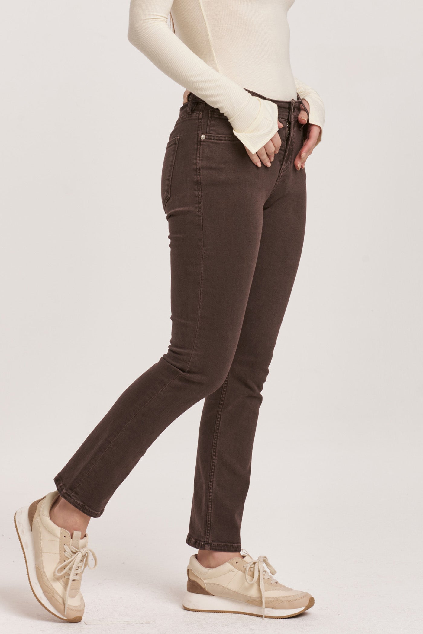 Dear John Slim Straight Jeans Mocha