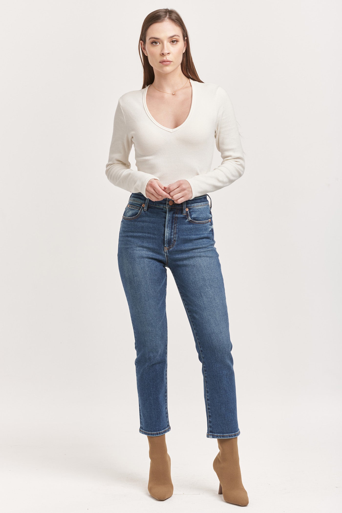 Dear John Frankie High Rise Medium Wash Denim