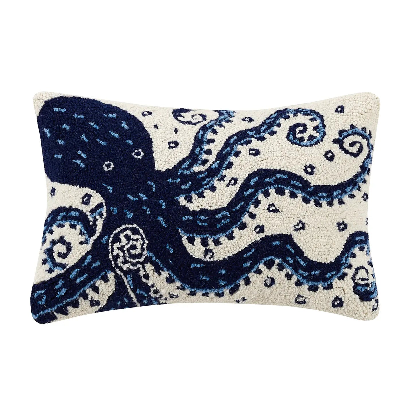 Hooked Wool Octopus Pillow