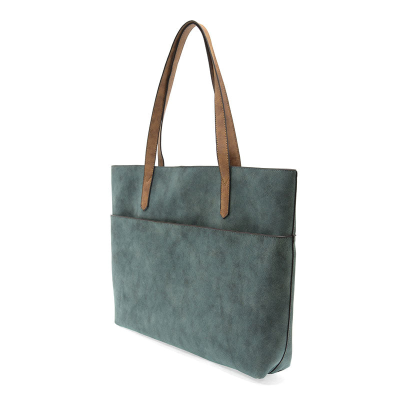 Vegan Leather Tote & Laptop Bag Set