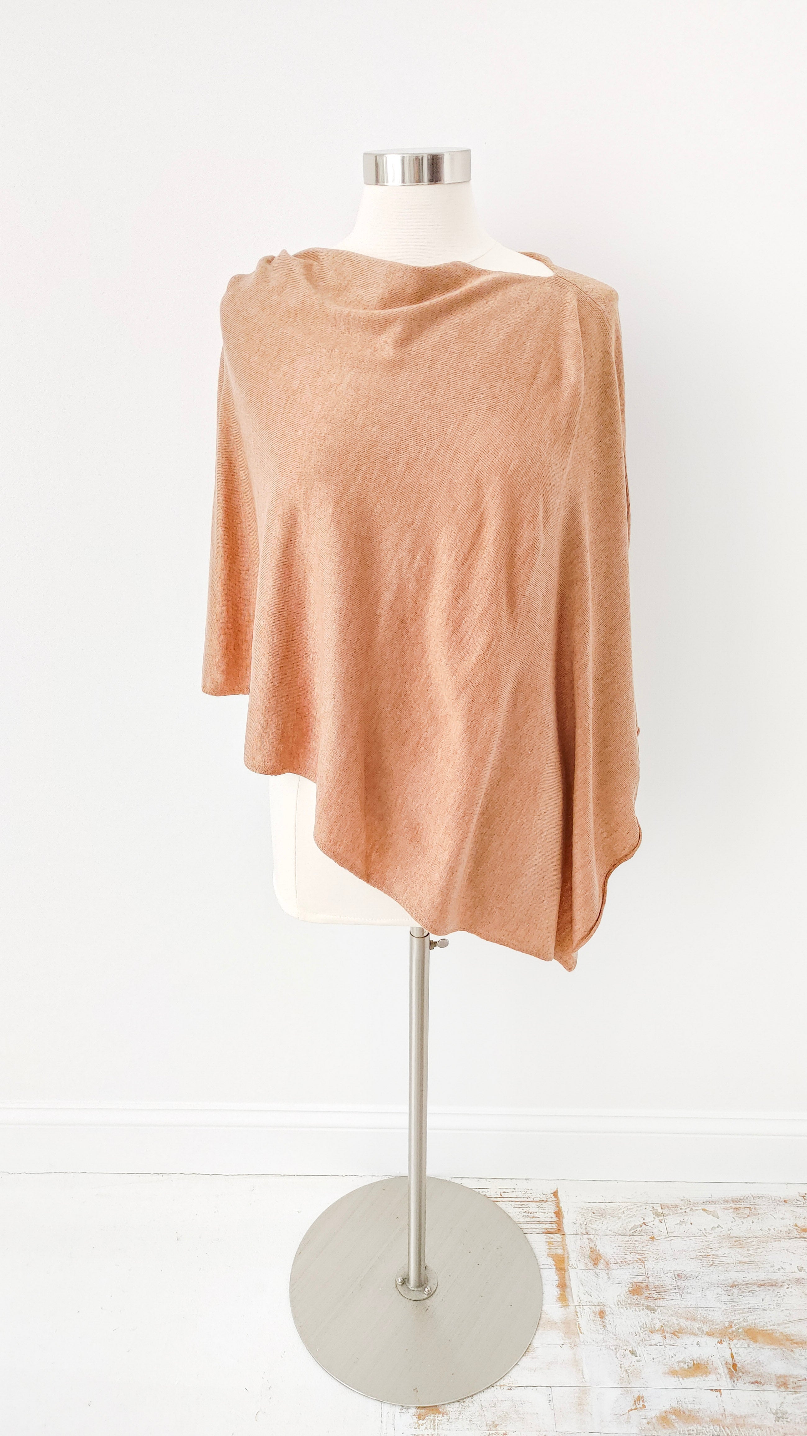 Lightweight Wool Blend Poncho