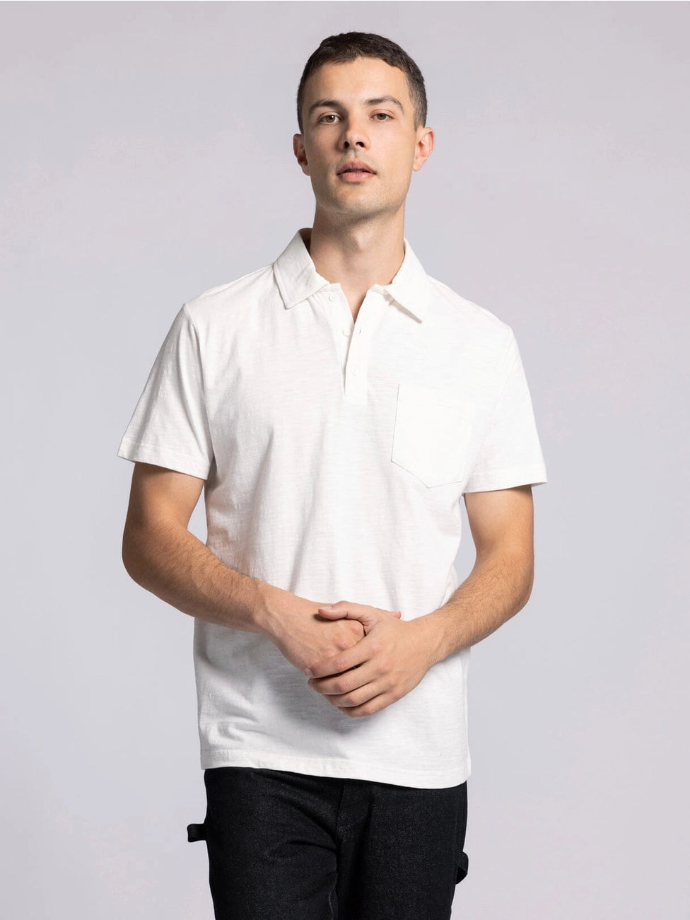 Mens Classic White Polo