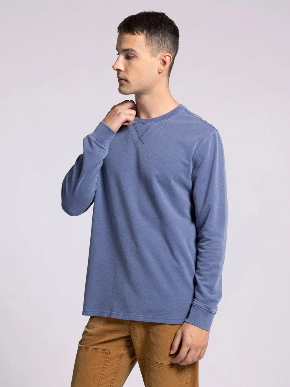 Mens Lounge Blue Long Sleeve