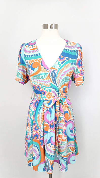 Multi Colored Summer Printed Dress