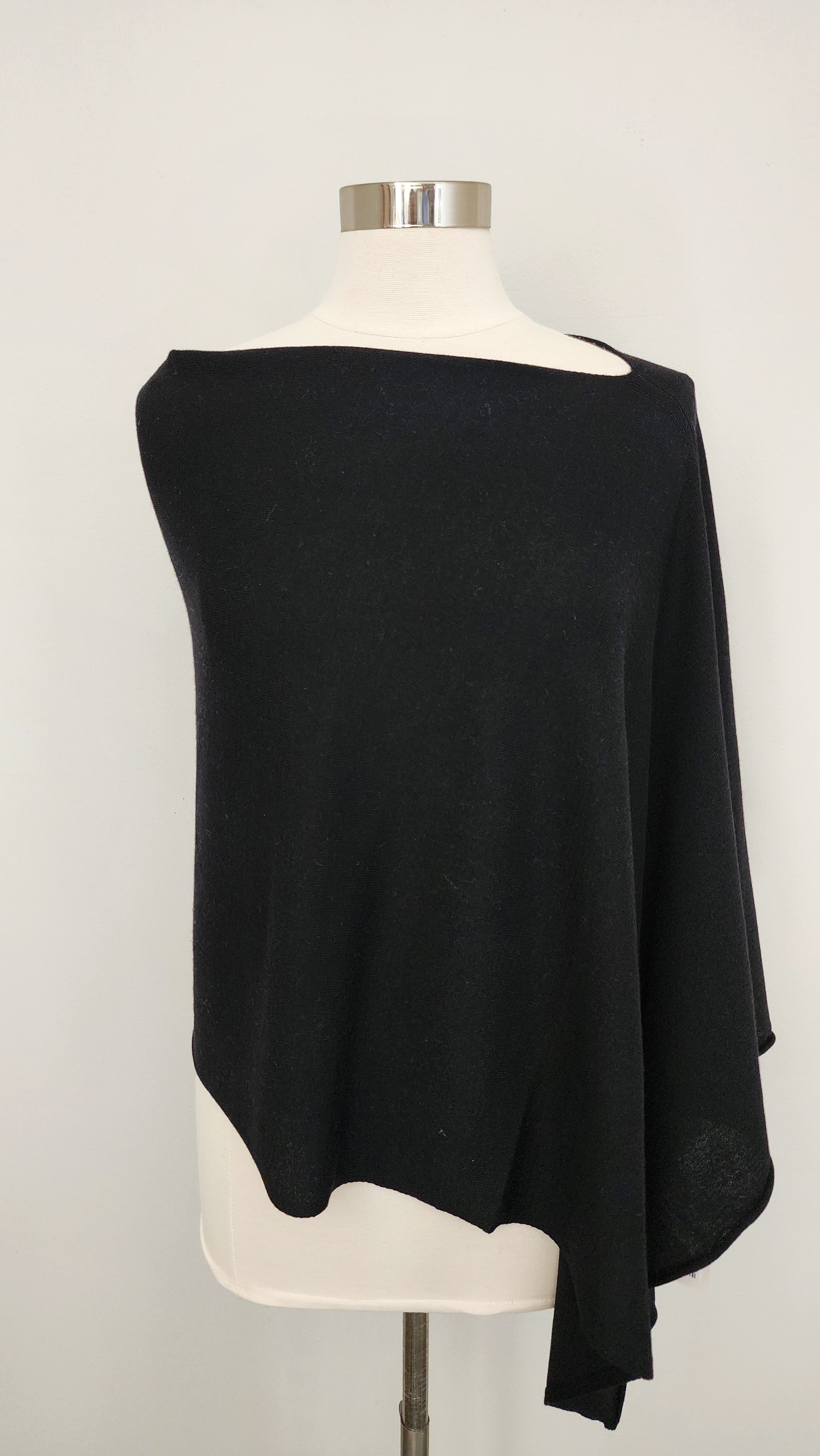 One Size Black Poncho