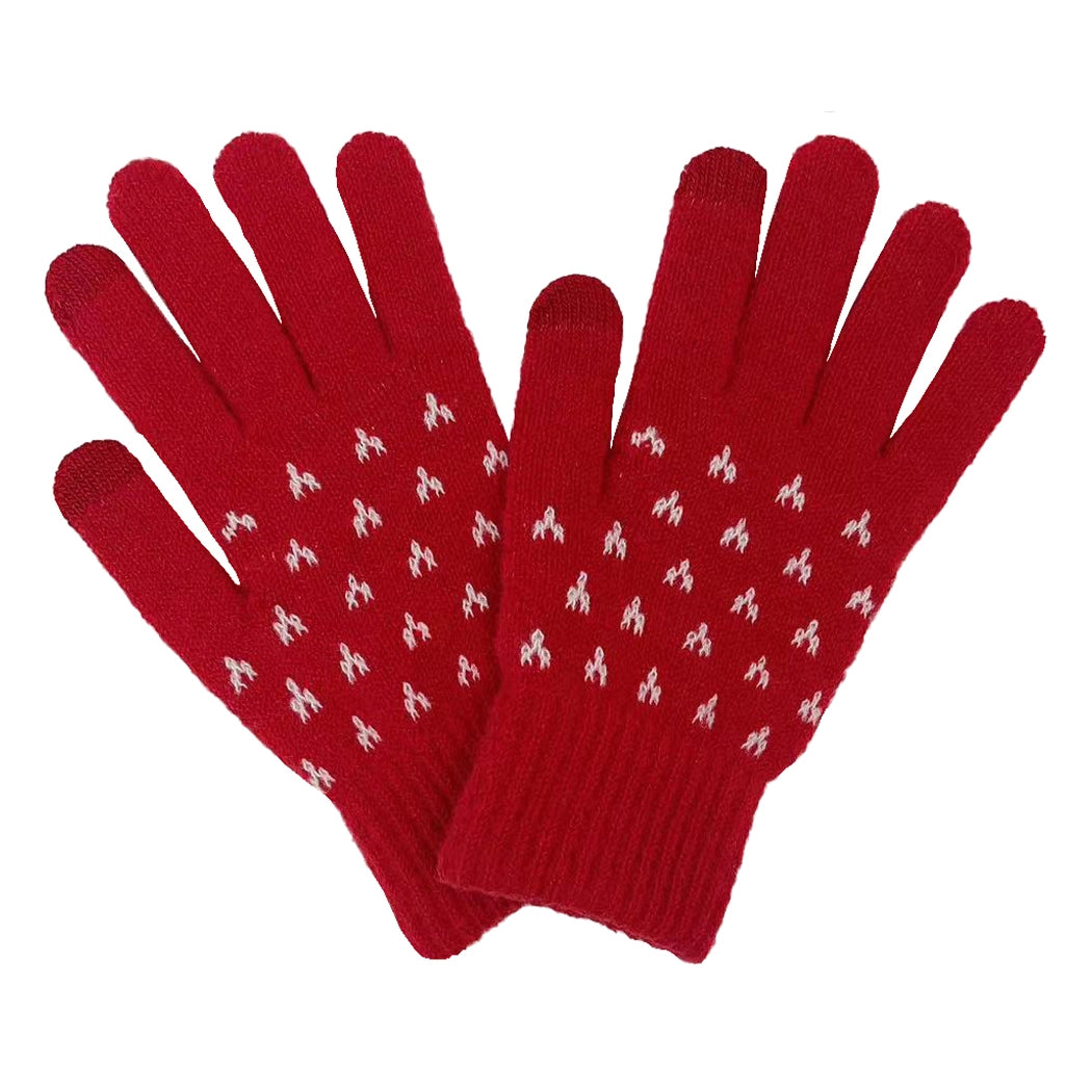 Red Holiday Gloves