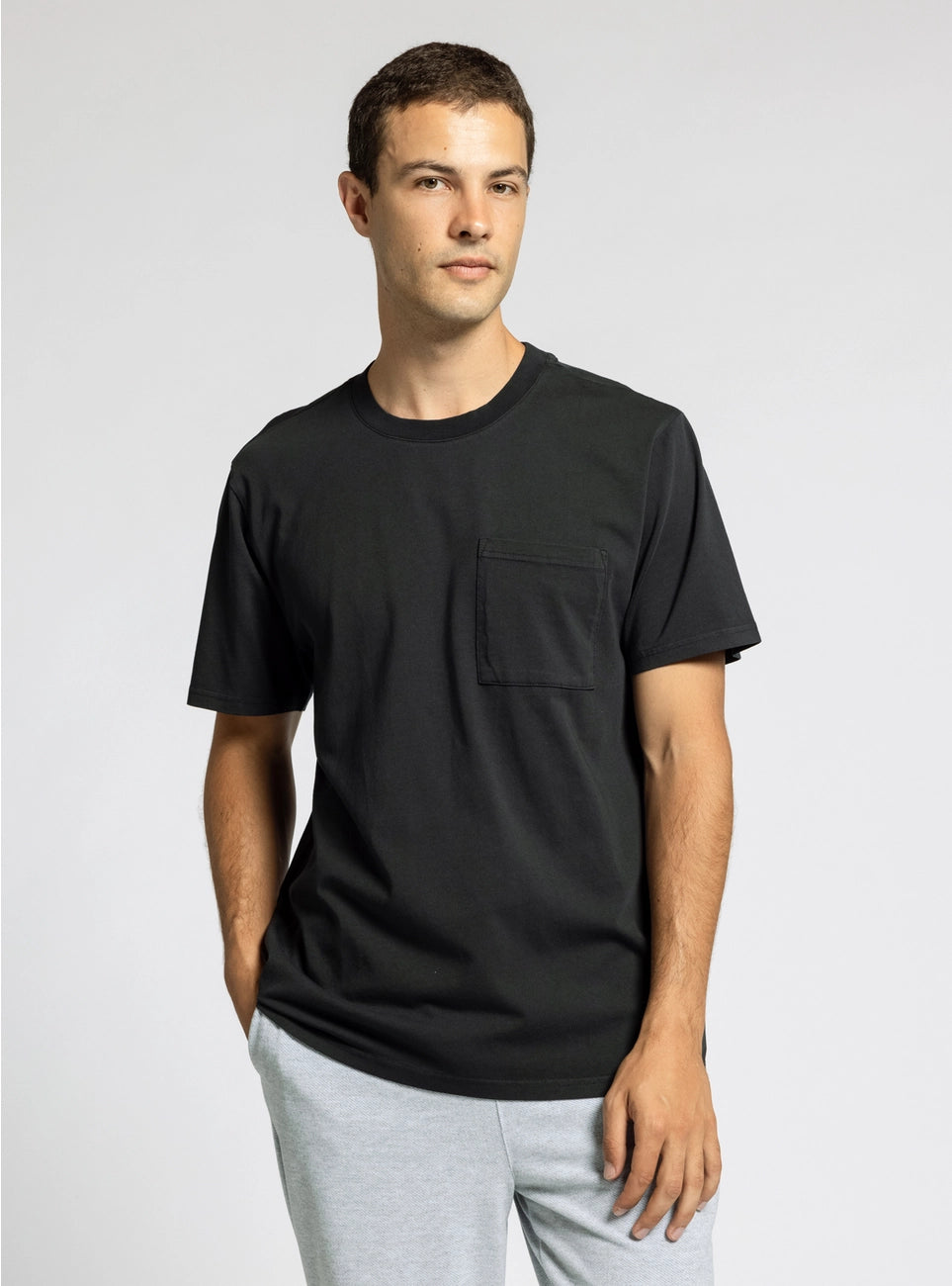 Relaxed Black Mens Tee