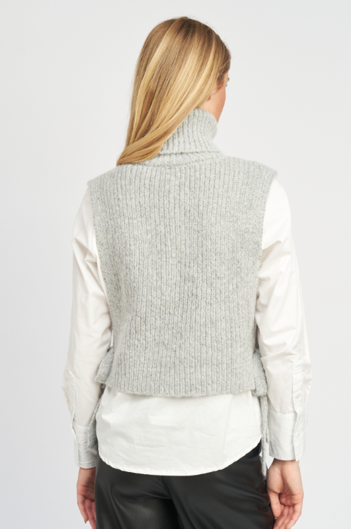 Long Sleeve Sweater Vest Set