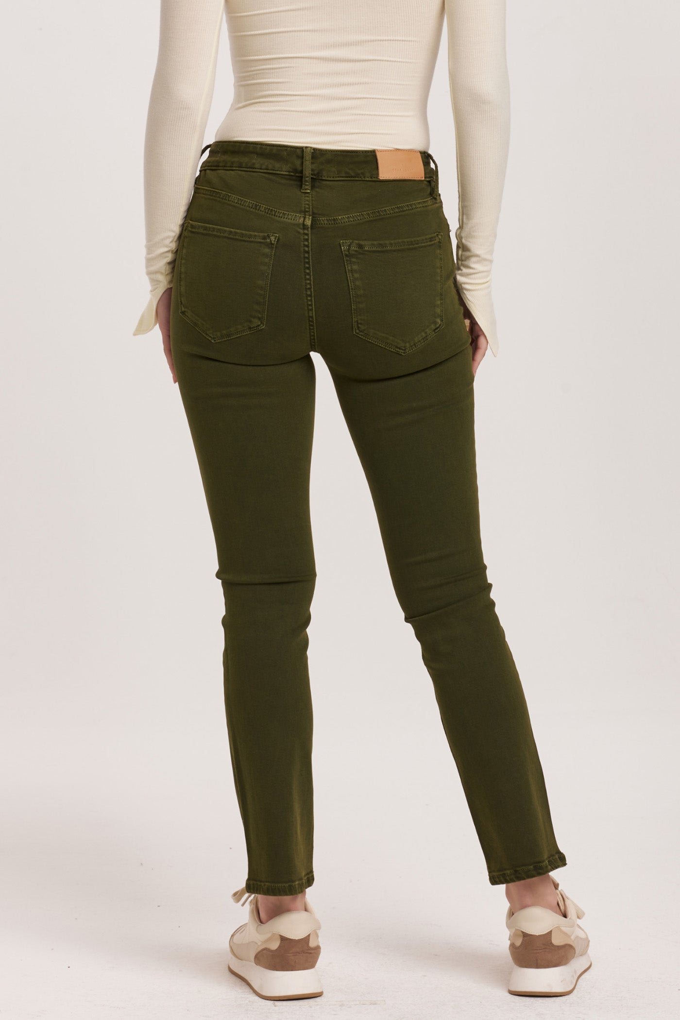 Slim Cut Straight Leg Jeans