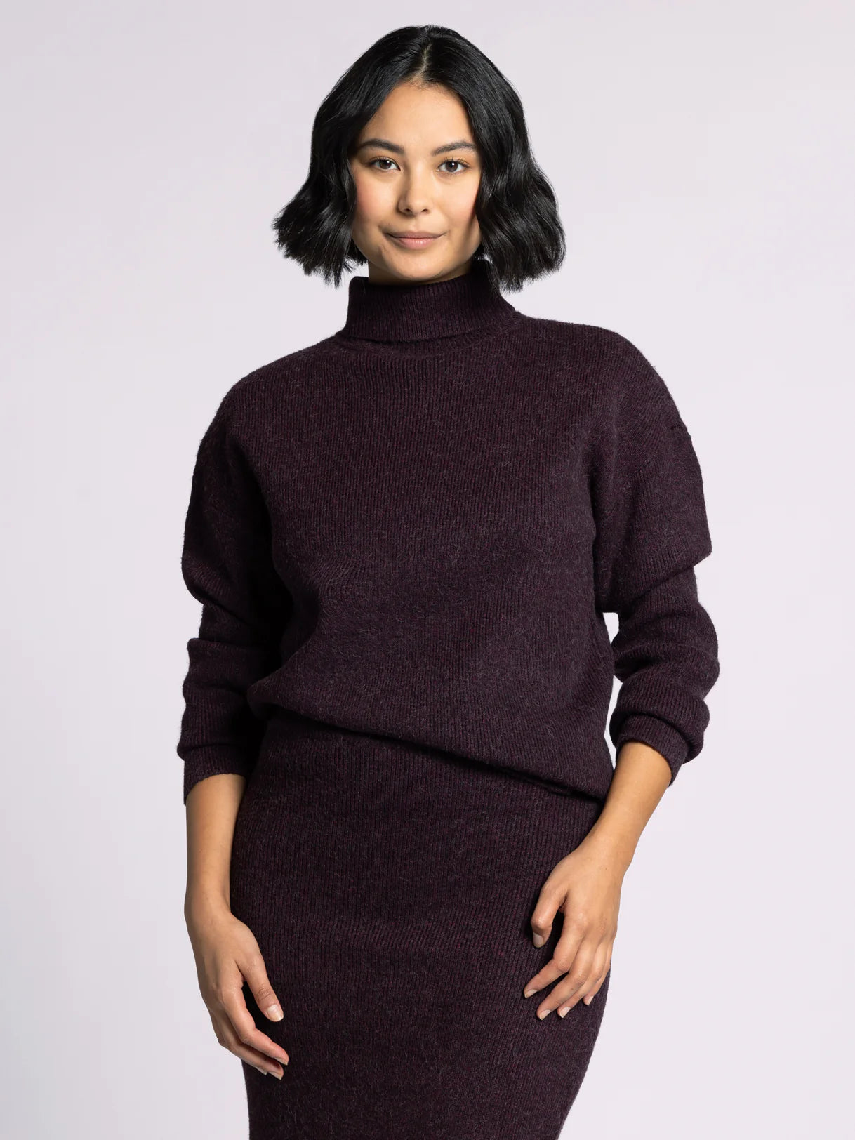 Ribbed Turtleneck Sweater