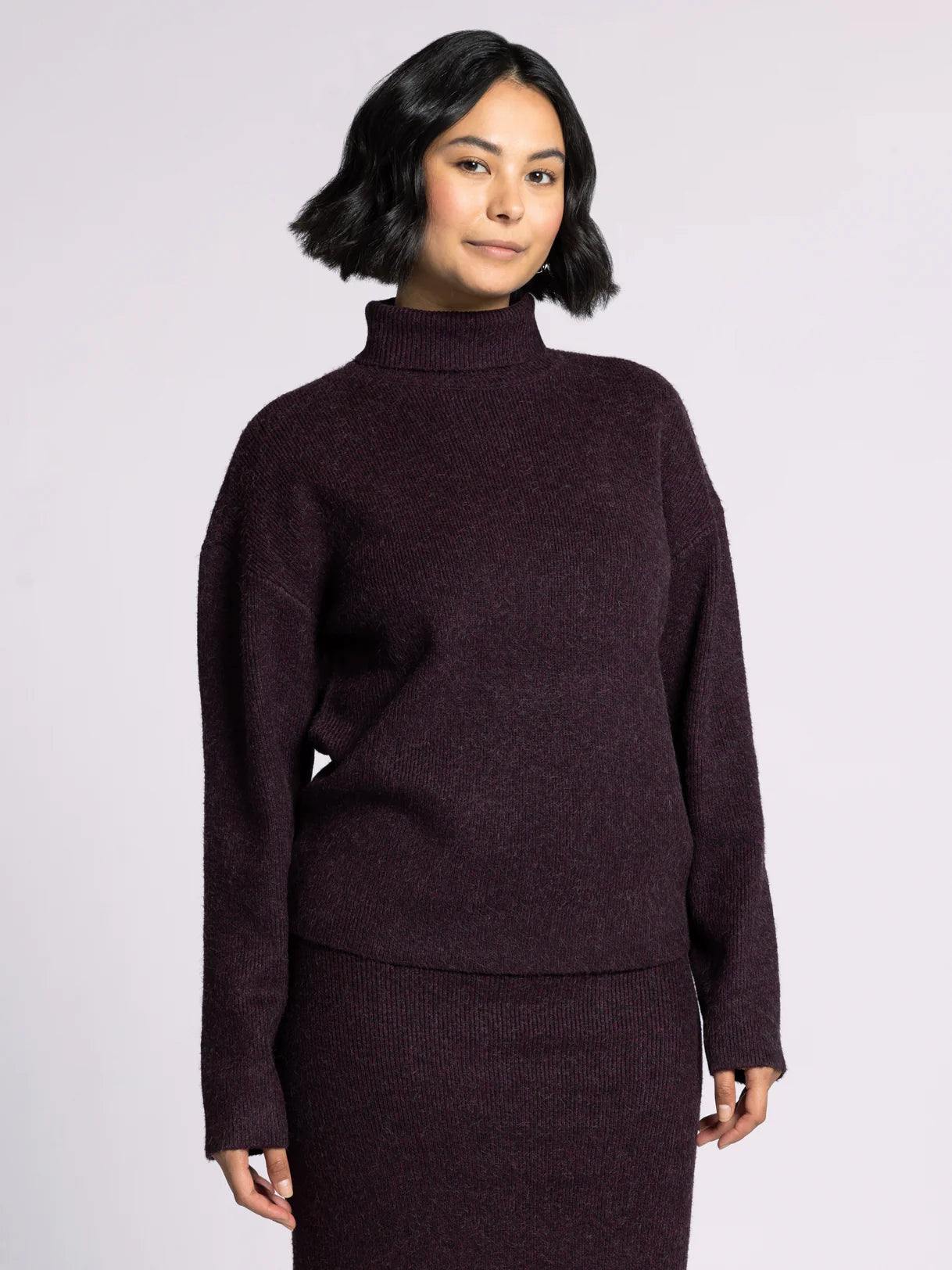 Ribbed Turtleneck Sweater