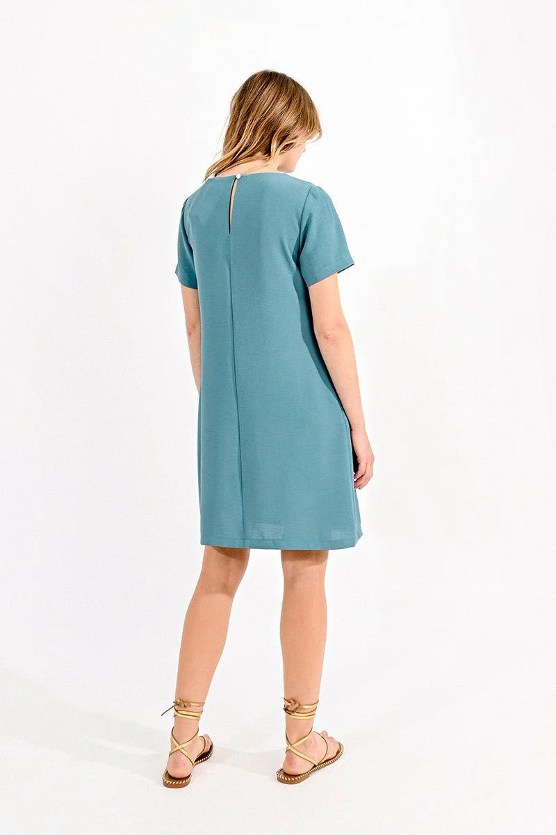 Teal Shift Dress