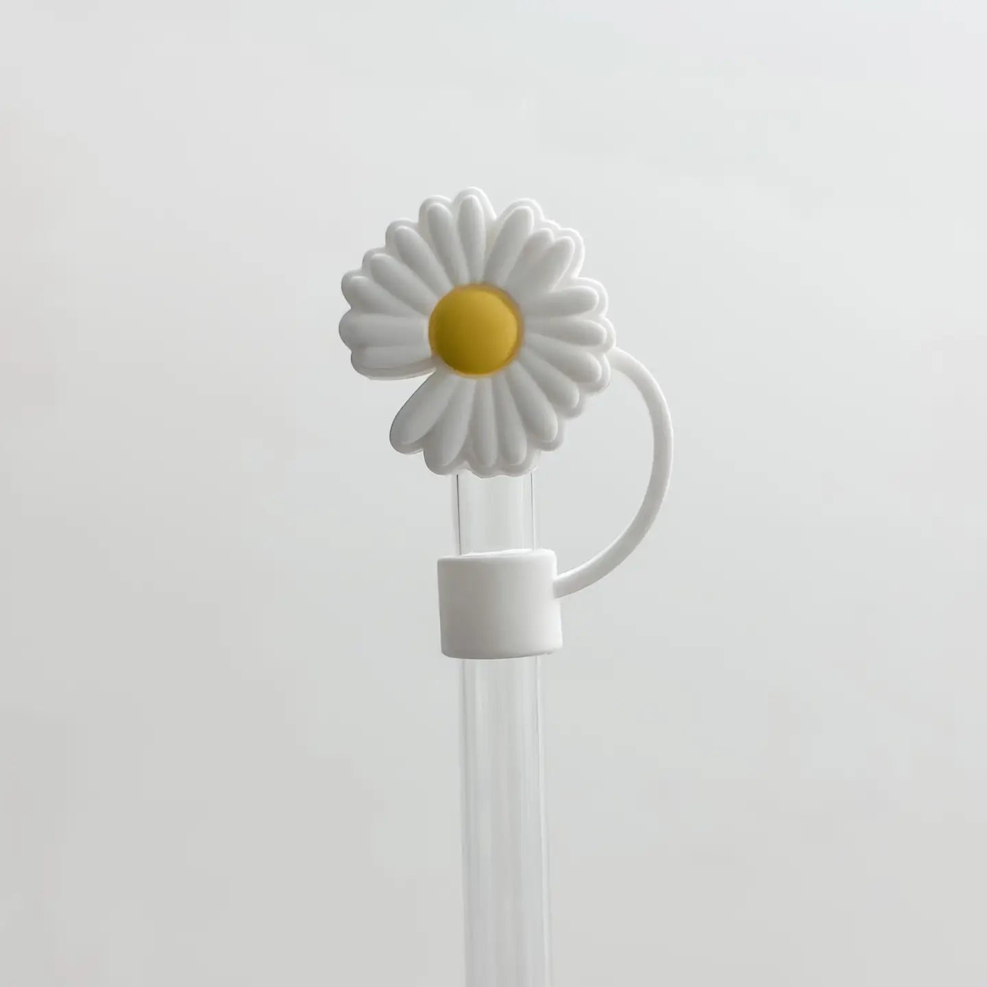 White Daisy Straw Cover