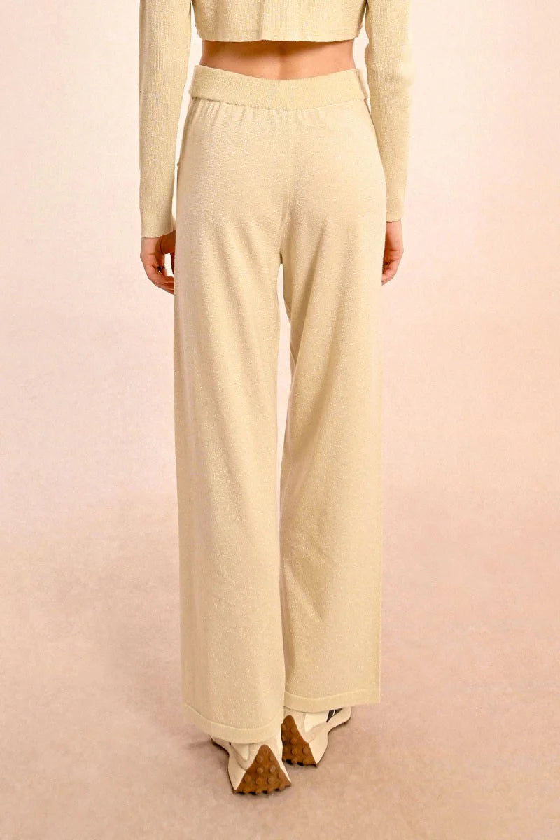 Womens Cozy Beige Pant