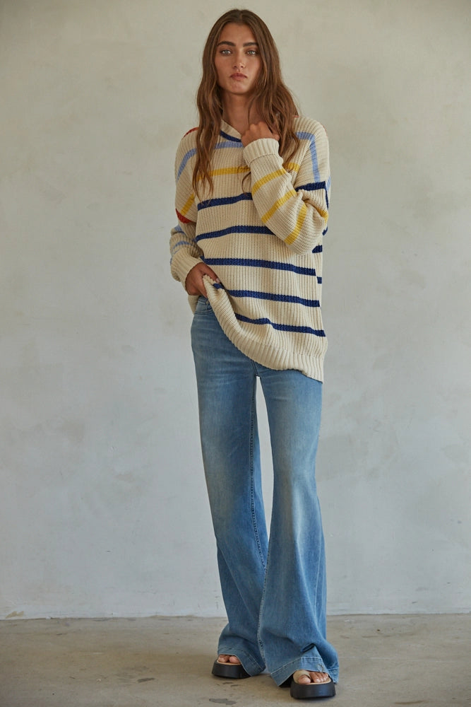 Oversized multi colored sweater clearance