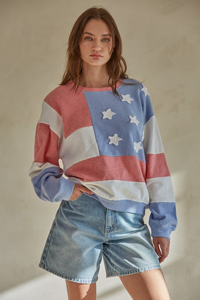 Women's Patriotic Sweater