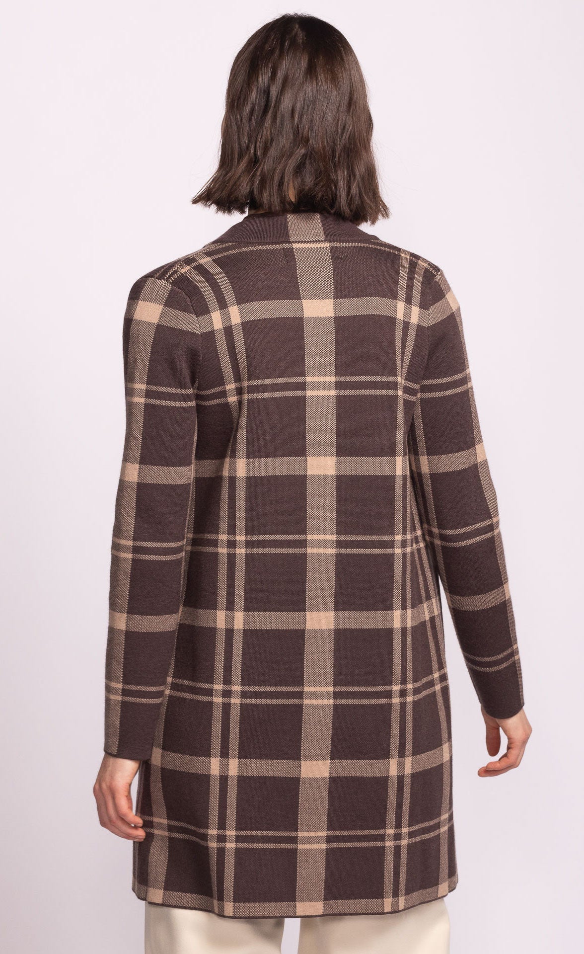 brown harmon plaid cardigan 5