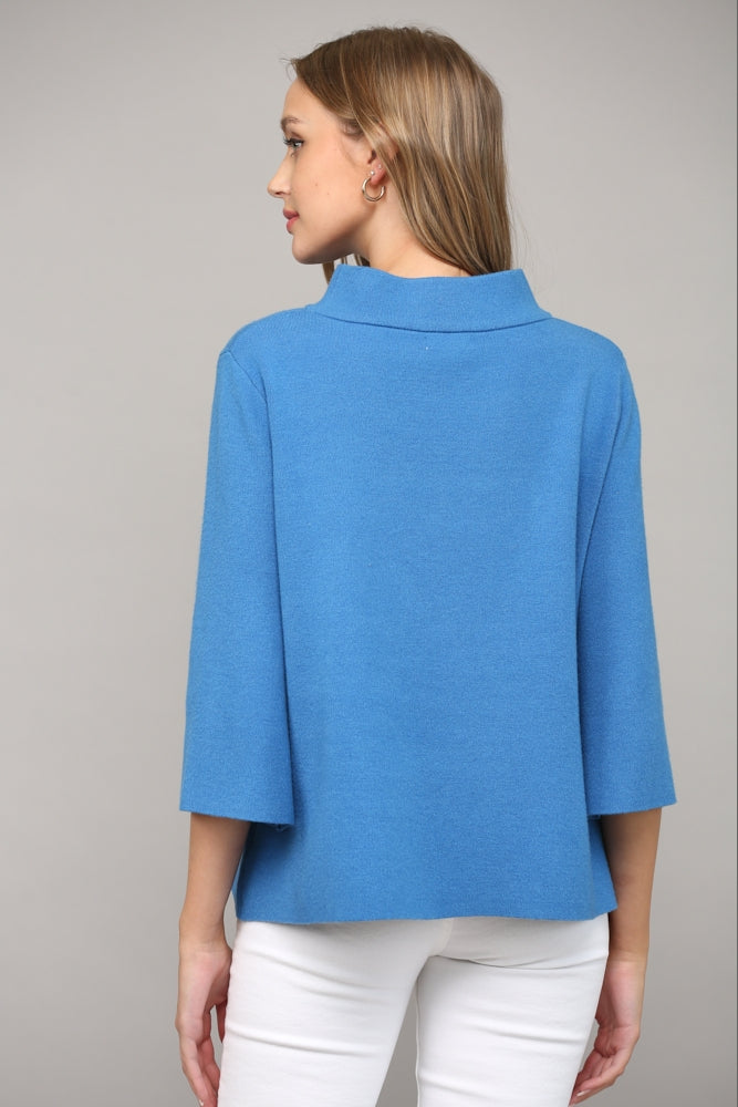 French blue mock neck fate 5
