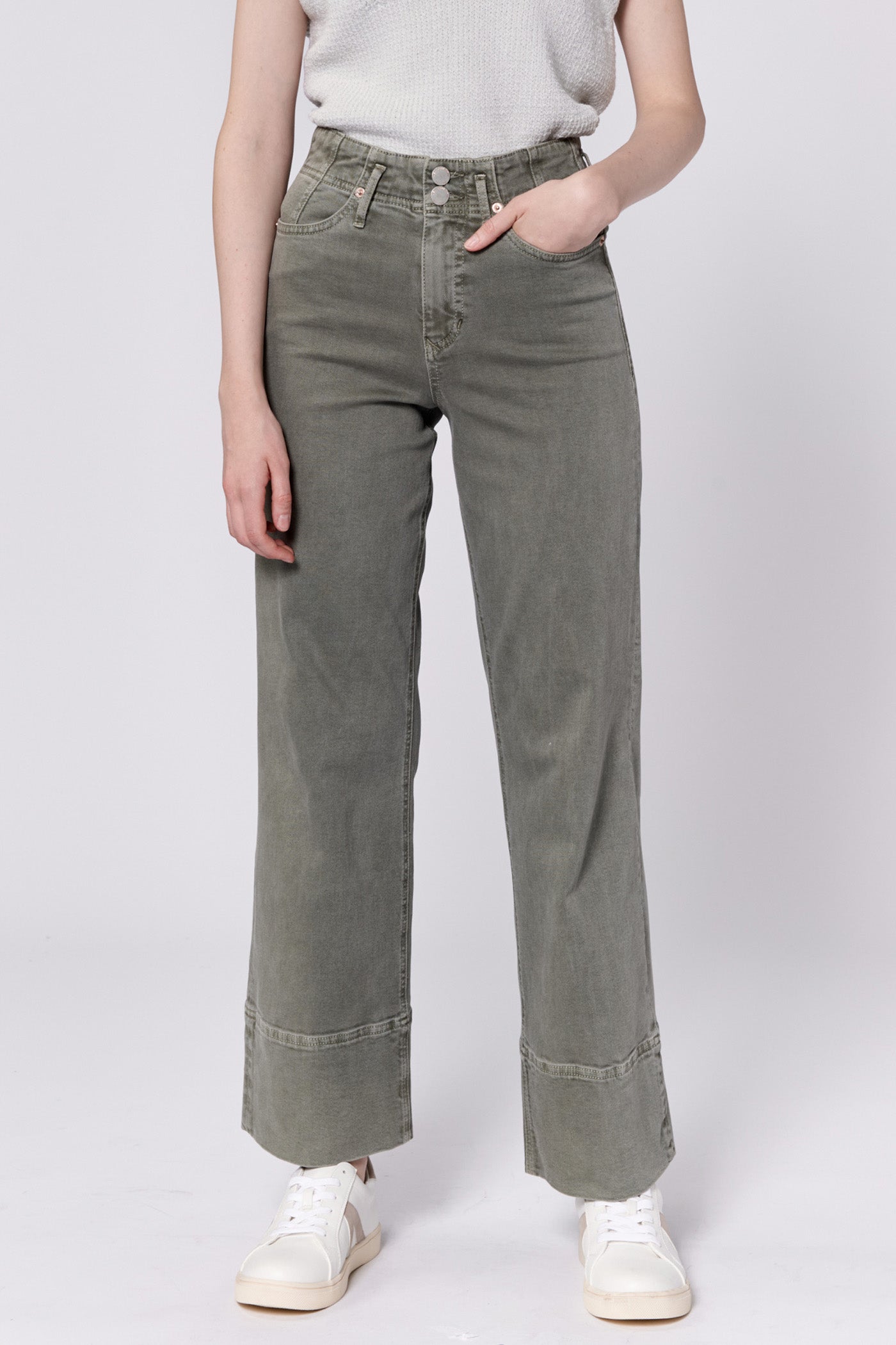 holly cuffed hem highrise