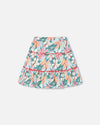 Tropical Ruffle Layered Skirt