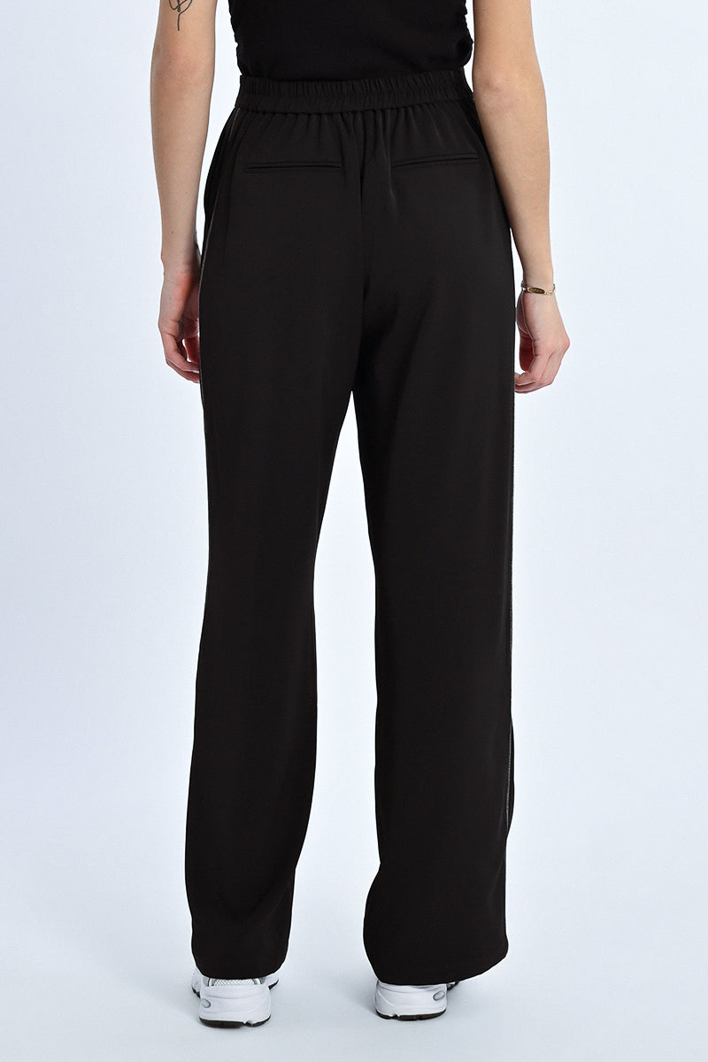 trouser pant with back elastic waist and back pockets